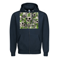 Navy Soccer tumbler Zipper Hoodie - HowdyJamesFarm
