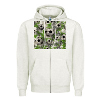 Oatmeal Heather Soccer tumbler Zipper Hoodie - HowdyJamesFarm