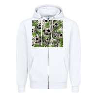 White Soccer tumbler Zipper Hoodie - HowdyJamesFarm