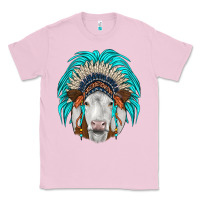 Bubblegum Pink simmental indian headdress Classic Tee - JahusDesignShop