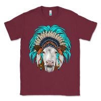 Burgundy simmental indian headdress Classic Tee - JahusDesignShop