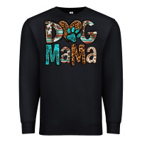 Black dog mama Premium Sweatshirt - OliviaCreatesArt