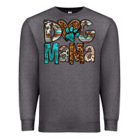 Charcoal Heather dog mama Premium Sweatshirt - OliviaCreatesArt
