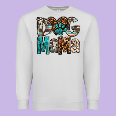Dog Mama Premium Sweatshirt Designed By Oliviacreatesart