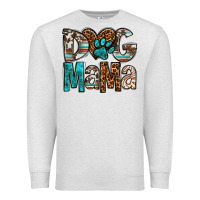 Oatmeal Heather dog mama Premium Sweatshirt - OliviaCreatesArt