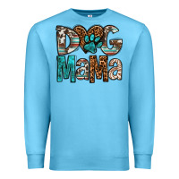 Ocean Blue dog mama Premium Sweatshirt - OliviaCreatesArt
