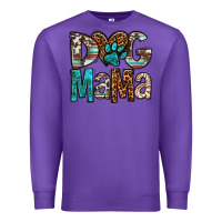 Purple dog mama Premium Sweatshirt - OliviaCreatesArt