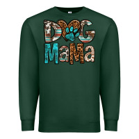 Sports Green dog mama Premium Sweatshirt - OliviaCreatesArt