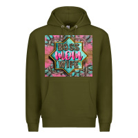 Army Green Boss mom wife Premium Hoodie - CowGirlArtShop