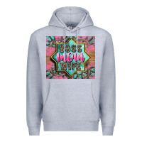 Heather Grey Boss mom wife Premium Hoodie - CowGirlArtShop