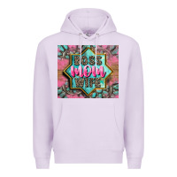 Lilac Boss mom wife Premium Hoodie - CowGirlArtShop