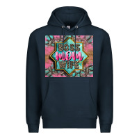 Navy Boss mom wife Premium Hoodie - CowGirlArtShop