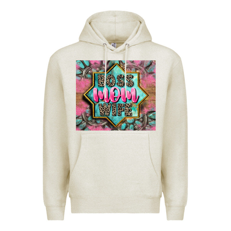 Boss Mom Wife Premium Hoodie by CowGirlArtShop | Teevron
