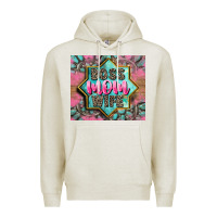 Oatmeal Heather Boss mom wife Premium Hoodie - CowGirlArtShop
