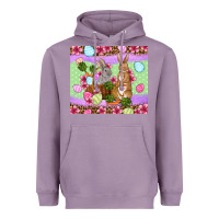 Lavender Easter eggs bunnys basket Heavyweight Hoodie - OliviaCreatesArt