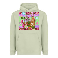 Matcha Easter eggs bunnys basket Heavyweight Hoodie - OliviaCreatesArt