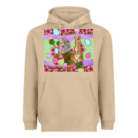 Mushroom Easter eggs bunnys basket Heavyweight Hoodie - OliviaCreatesArt