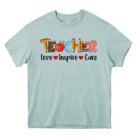 Arona teacher love inspıre care wıth  and pen Heavy Core Tee - Artiststas