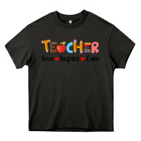Asphalt teacher love inspıre care wıth  and pen Heavy Core Tee - Artiststas