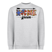 Home Grown American Flag Windmill Heavyweight Sweatshirt | Teevron