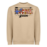 Mushroom home grown american flag windmill Heavyweight Sweatshirt - Jasminsmagicworld