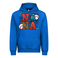 Cobalt Baseball nana leopard frame Urban Hoodie - LillyAllenDesigns