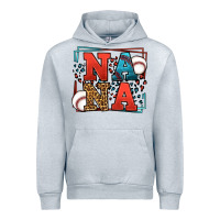Heather Grey Baseball nana leopard frame Urban Hoodie - LillyAllenDesigns