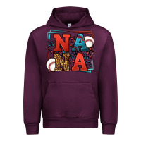 Mauve Wine Baseball nana leopard frame Urban Hoodie - LillyAllenDesigns