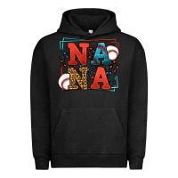 Pigment Black Baseball nana leopard frame Urban Hoodie - LillyAllenDesigns