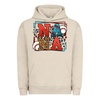 Pigment French Oak Baseball nana leopard frame Urban Hoodie - LillyAllenDesigns