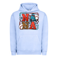 Pigment Grape Ice Baseball nana leopard frame Urban Hoodie - LillyAllenDesigns