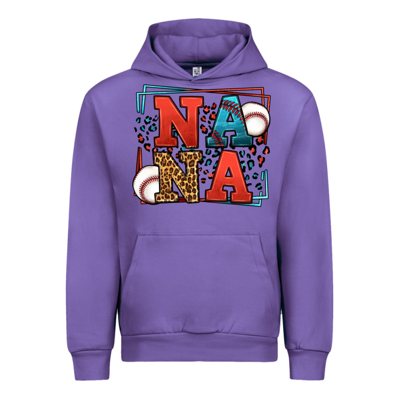 Baseball Nana Leopard Frame Urban Hoodie by LillyAllenDesigns | Teevron