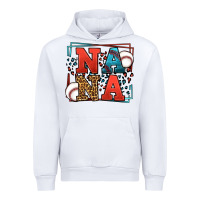 White Baseball nana leopard frame Urban Hoodie - LillyAllenDesigns