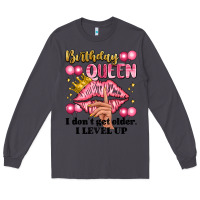 Smoke birthday queen i dont get older i level up Long Sleeve Tee - Artiststas