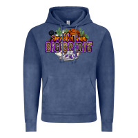 Vintage Denim small town big spirit basketball Vintage Hoodie - NancyCooperArtShop