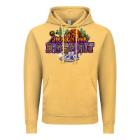 Vintage Mustard small town big spirit basketball Vintage Hoodie - NancyCooperArtShop