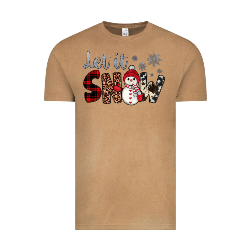 Let It Snow Snowman Vintage Tee by JahusDesignShop | Teevron