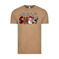 Vintage Coffee let it snow snowman Vintage Tee - JahusDesignShop