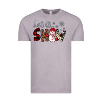 Vintage Zinc let it snow snowman Vintage Tee - JahusDesignShop