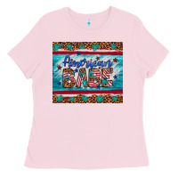 Bubblegum Pink American babe leopard gemstone Ladies Tee - Artiststas
