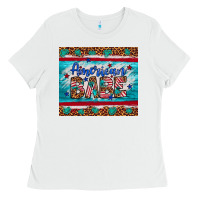 White American babe leopard gemstone Ladies Tee - Artiststas