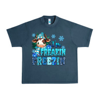 Midnight Navy I'm freakin freezin Urban Heavy Tee - MaliasSmallBusiness