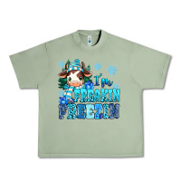 Oil Green I'm freakin freezin Urban Heavy Tee - MaliasSmallBusiness