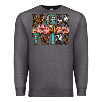 Charcoal Heather mom of twins Premium Sweatshirt - OliviaCreatesArt