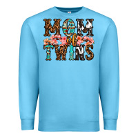 Ocean Blue mom of twins Premium Sweatshirt - OliviaCreatesArt