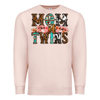 Pale Pink mom of twins Premium Sweatshirt - OliviaCreatesArt