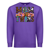 Purple mom of twins Premium Sweatshirt - OliviaCreatesArt