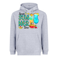 Heather Grey sweet summer time pineapple Heavyweight Hoodie - CowCowDesign