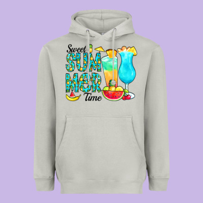 Sweet Summer Time Pineapple Heavyweight Hoodie Designed By Cowcowdesign