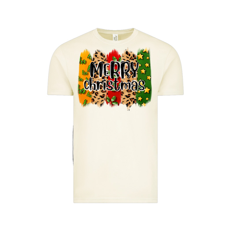 Merry Christmas Brushstrokes Vintage Tee by MaliasSmallBusiness | Teevron